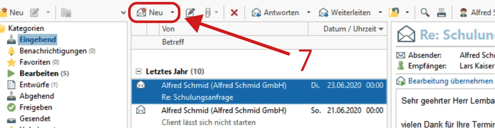 E-Mail Übersicht