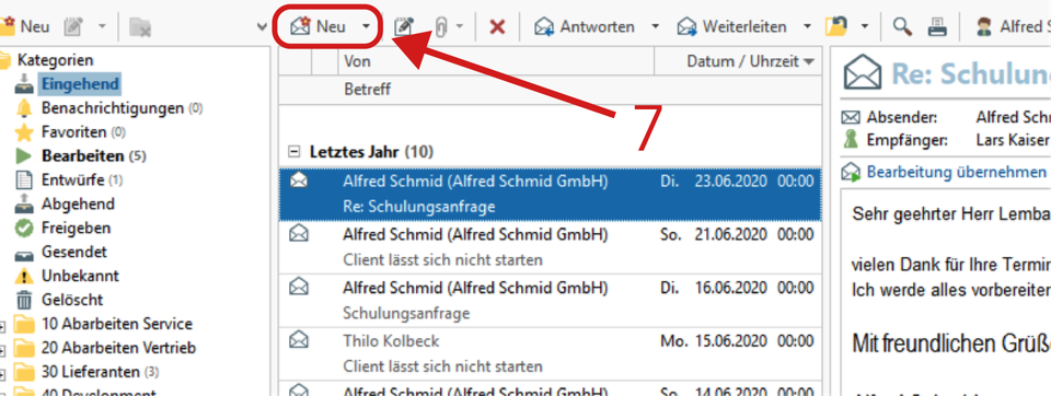 E-Mail Übersicht