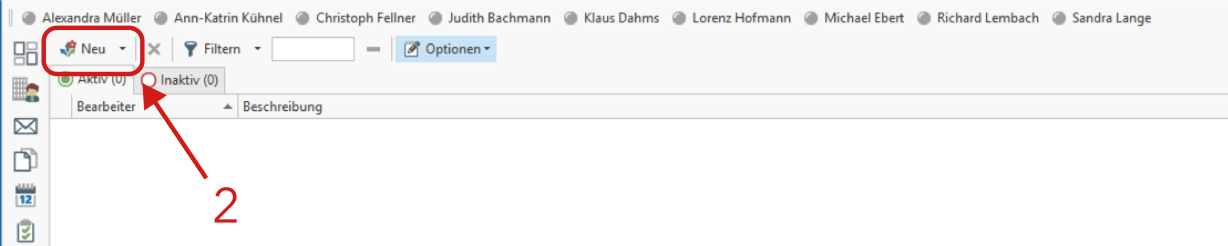 Interne Nachrichten versenden