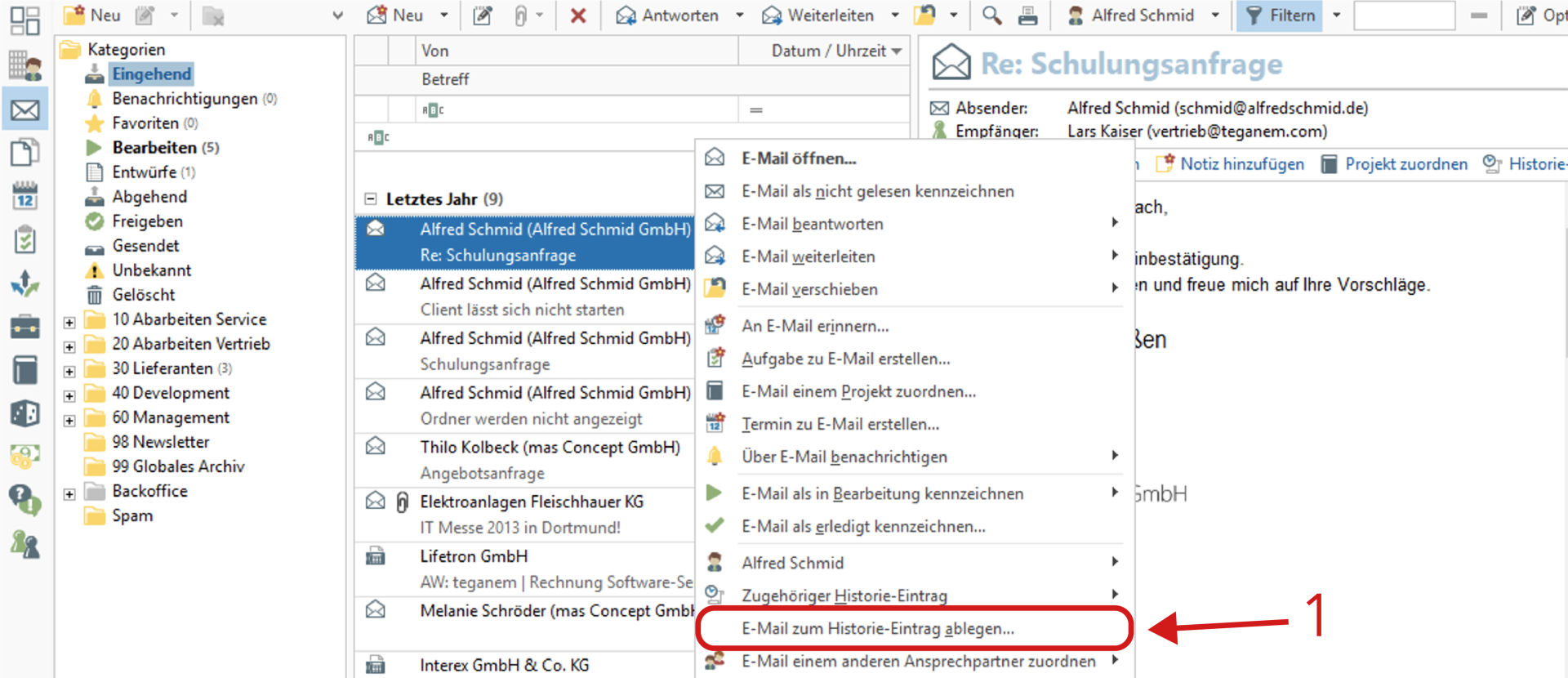 E-Mail Übersicht