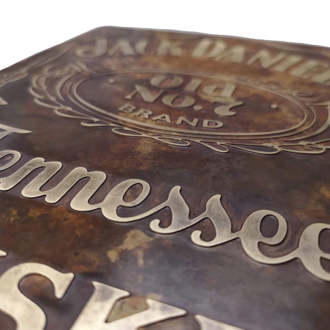 etched brass with patina etched brass with patina