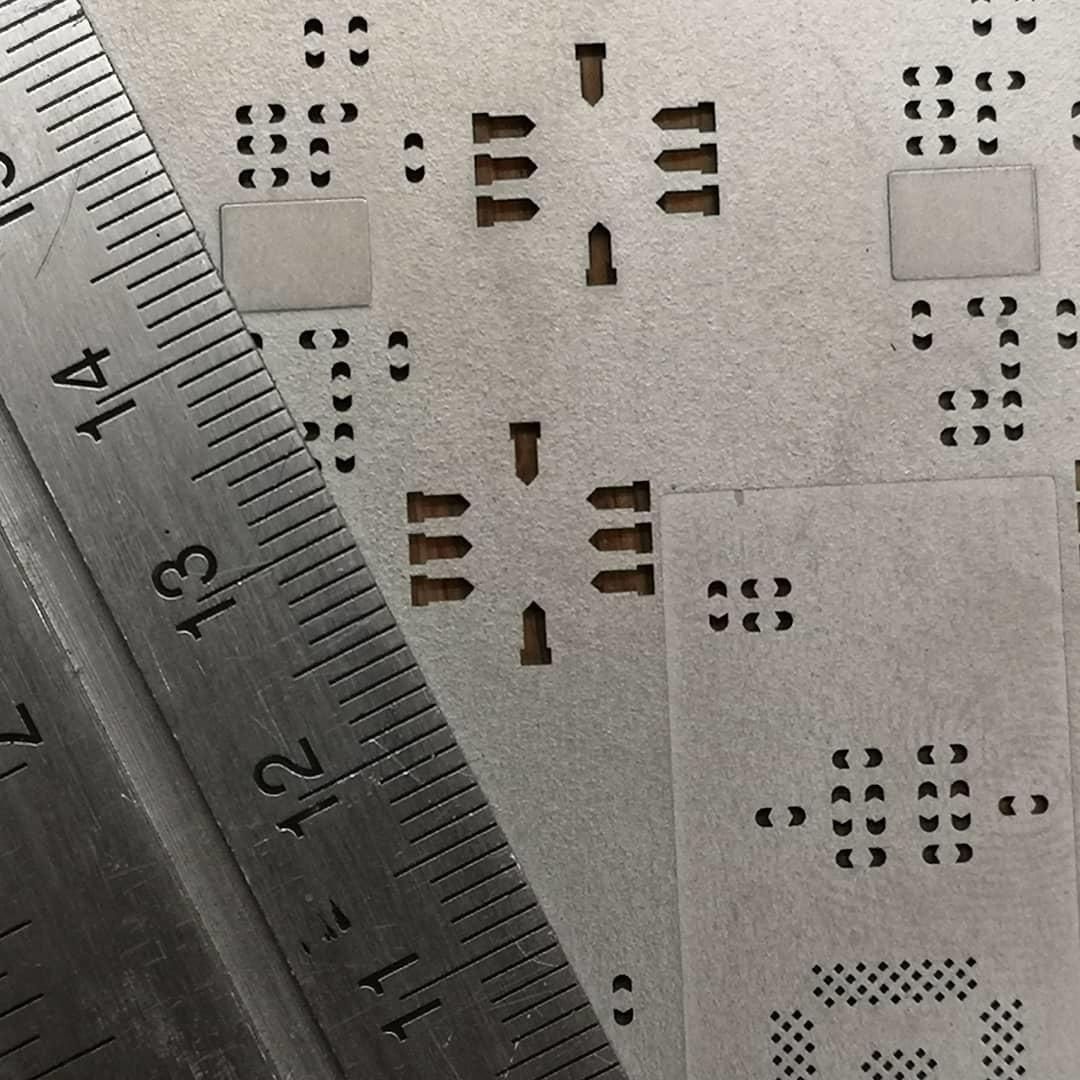 Chemically milled SMT stencil Chemically milled SMT stencil