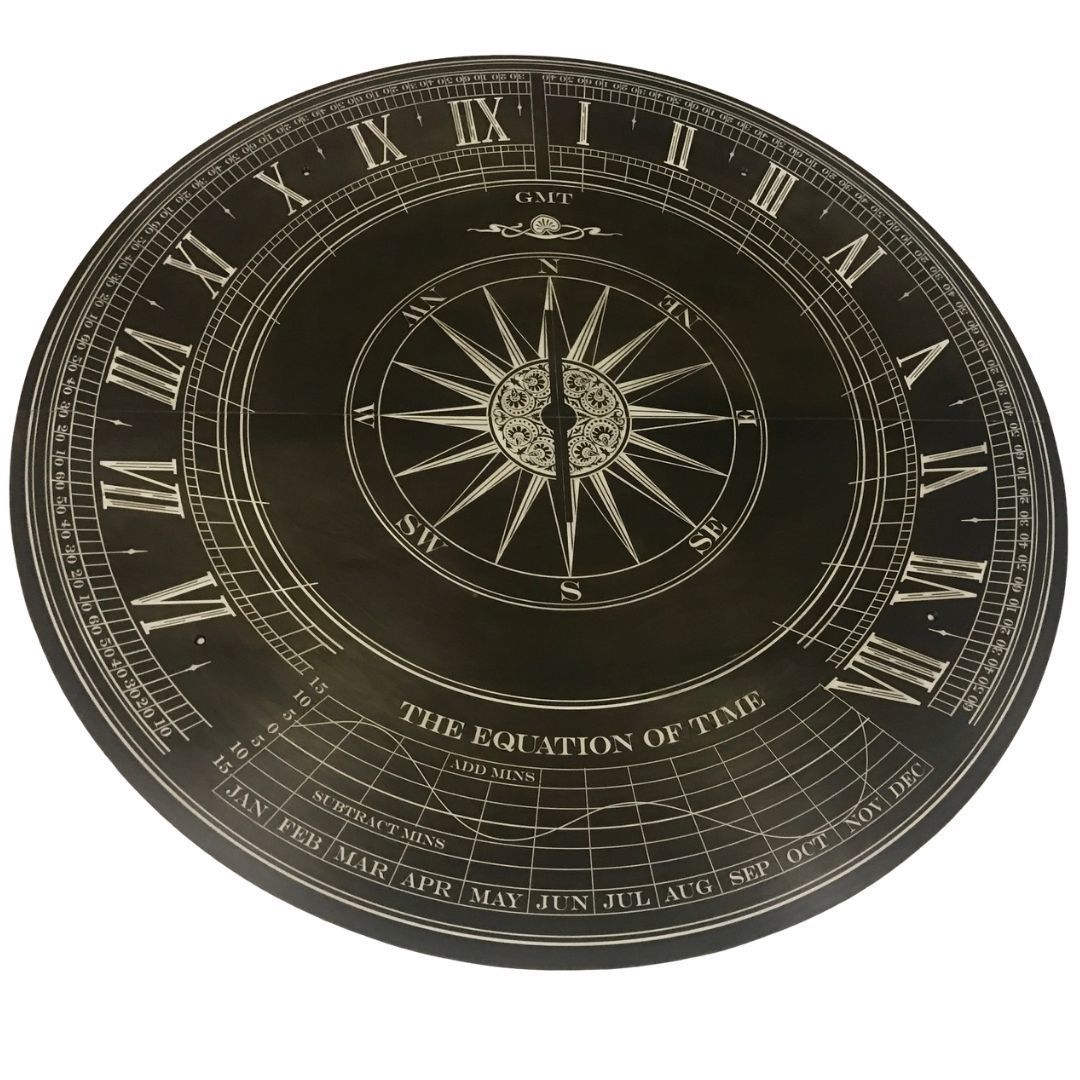 Etched and patinated Sundial Etched and patinated Sundial