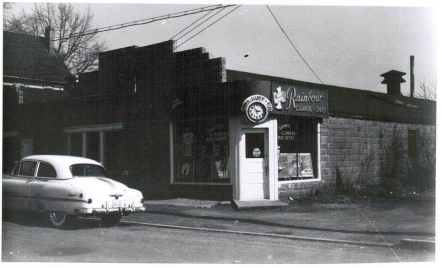 1946 1950 store front Rainbow Cleaners