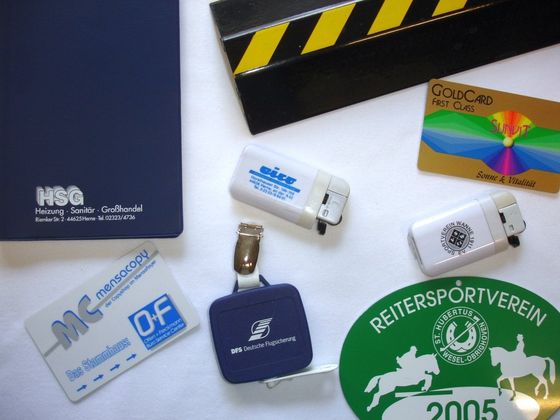 Druck auf Streuartikel und andere Gebrauchsgegenstände Druck auf Streuartikel und andere Gebrauchsgegenstände