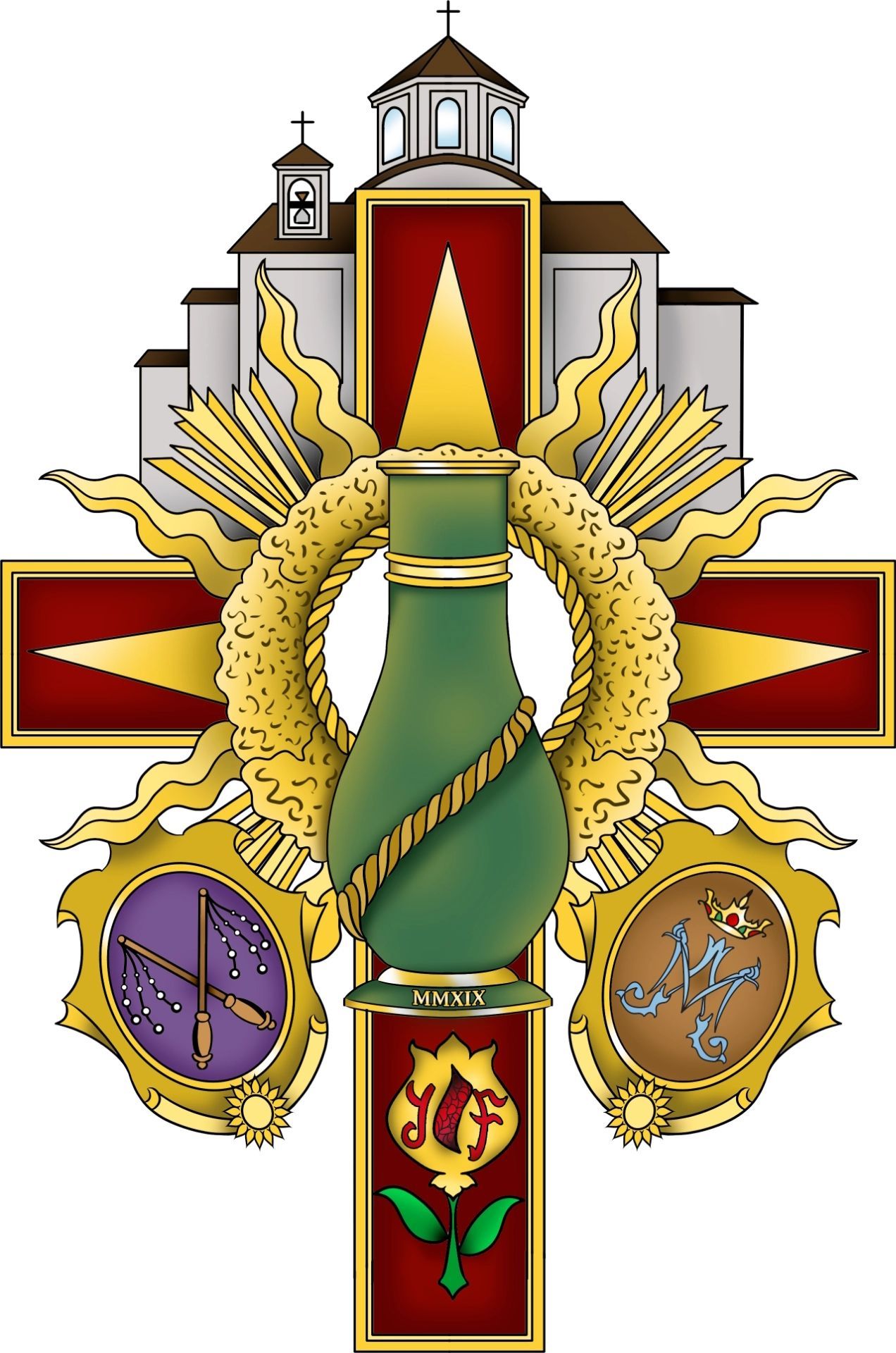 Digitalización del escudo de la Hermandad de la Columna Digitalización del escudo de la Hermandad de la Columna