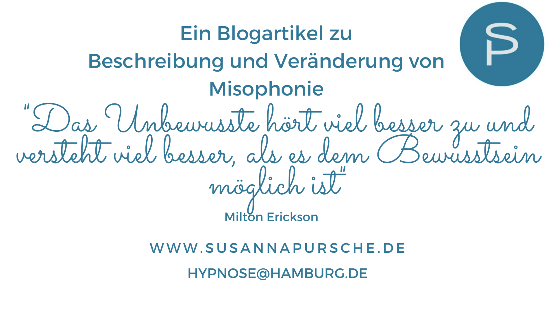 Behandlung von Misophonie Hypnose Hamburg