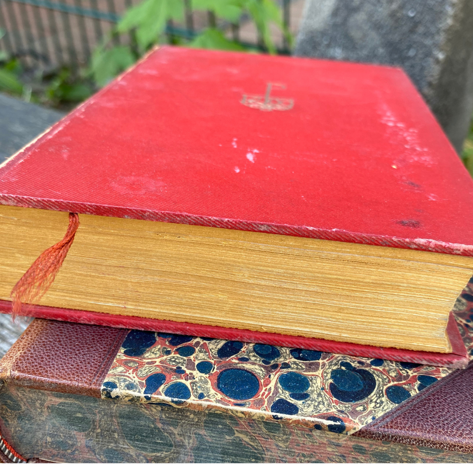 Das Bild eines dicken roten Buches. Blog zu Hypnose Hamburg