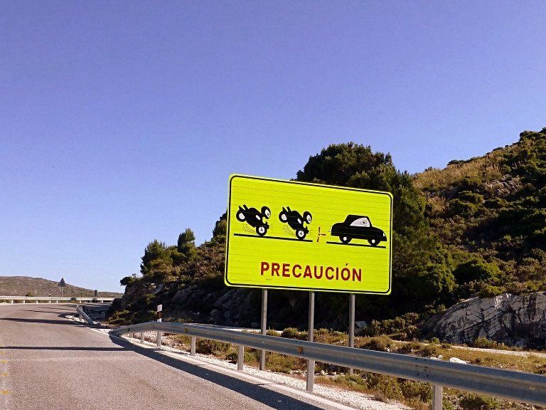 Spanish Caution Sign
