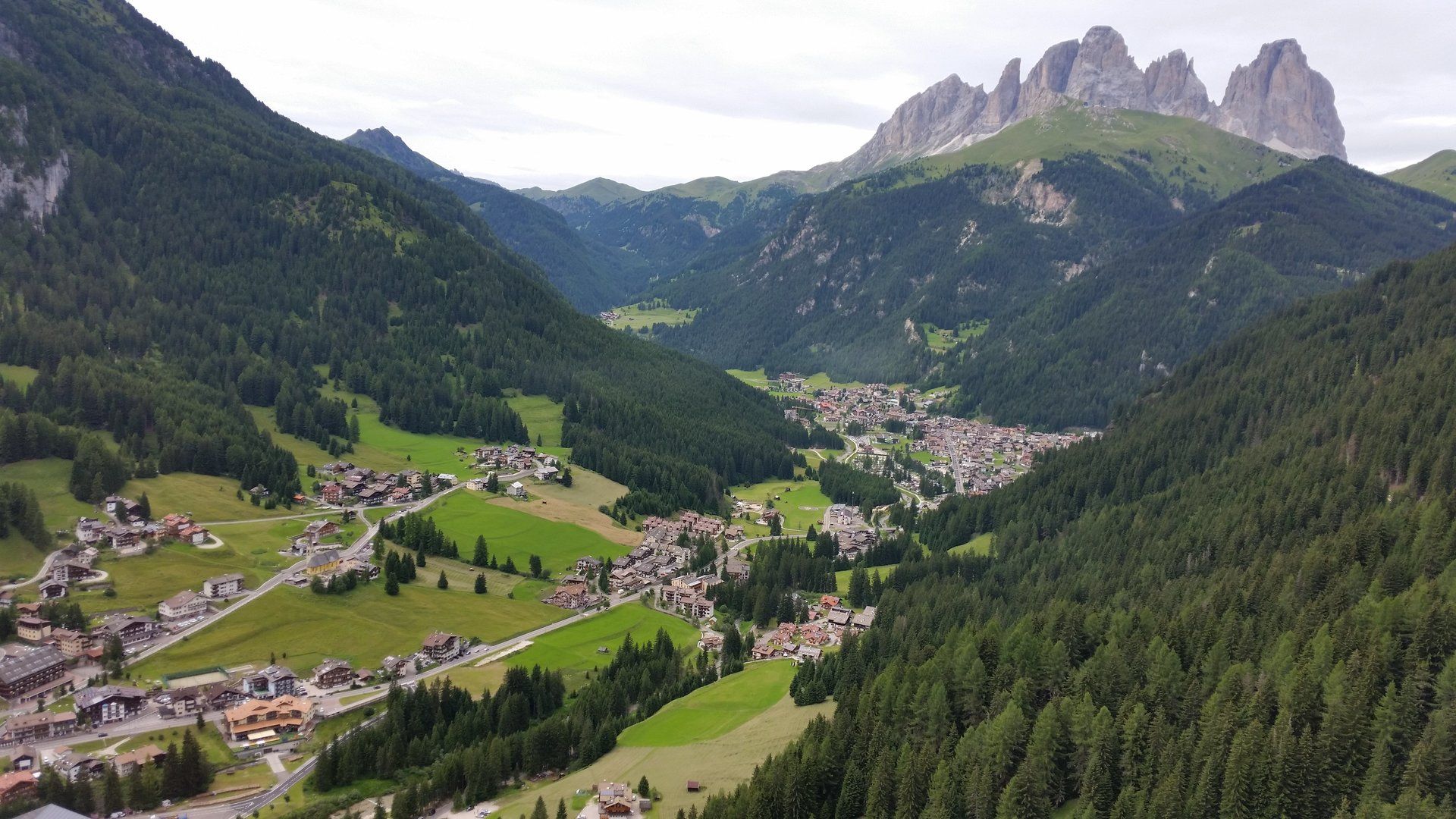 Dolomites Mountains fro Cable Car