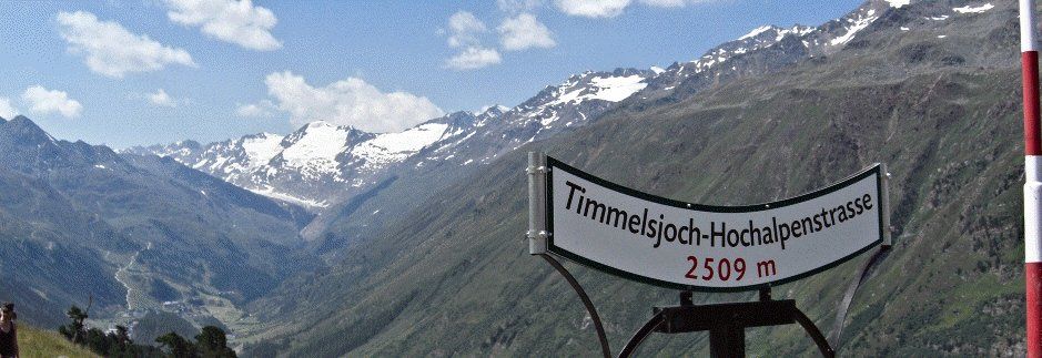 Timmlesjoch Pass Sign