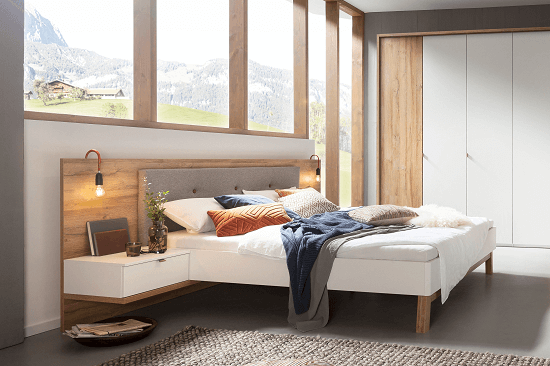 schlafzimmer bett nolte cepina scandinavisch weiß