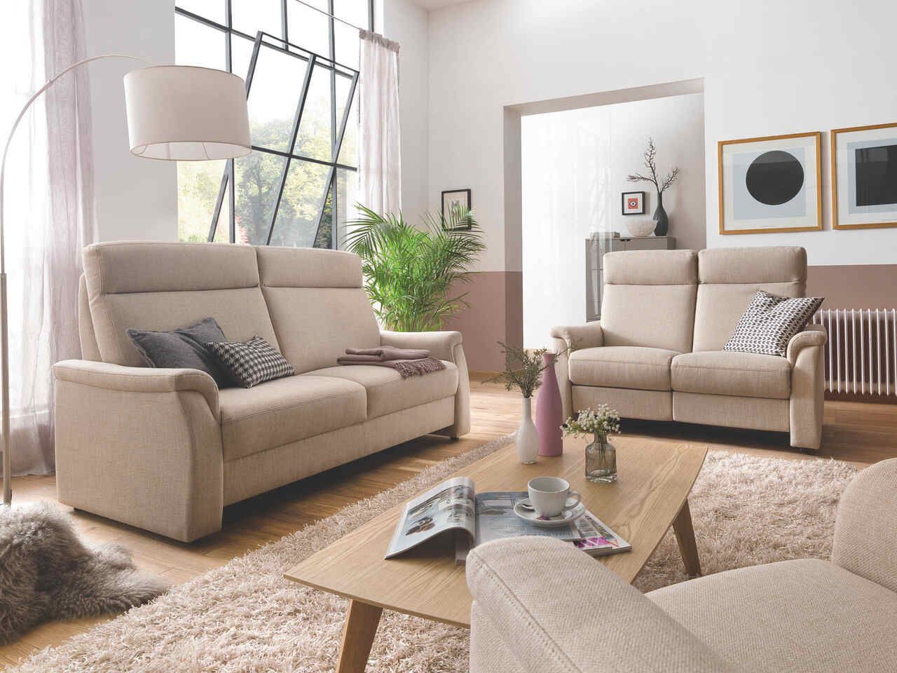 carracas gruber federkern 3er 2er sofa garnitur