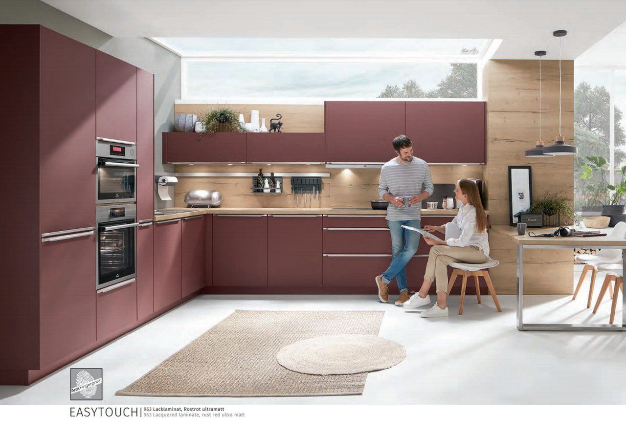 zeitlos moderne nobilia kuechen easy touch rot bei coldewey