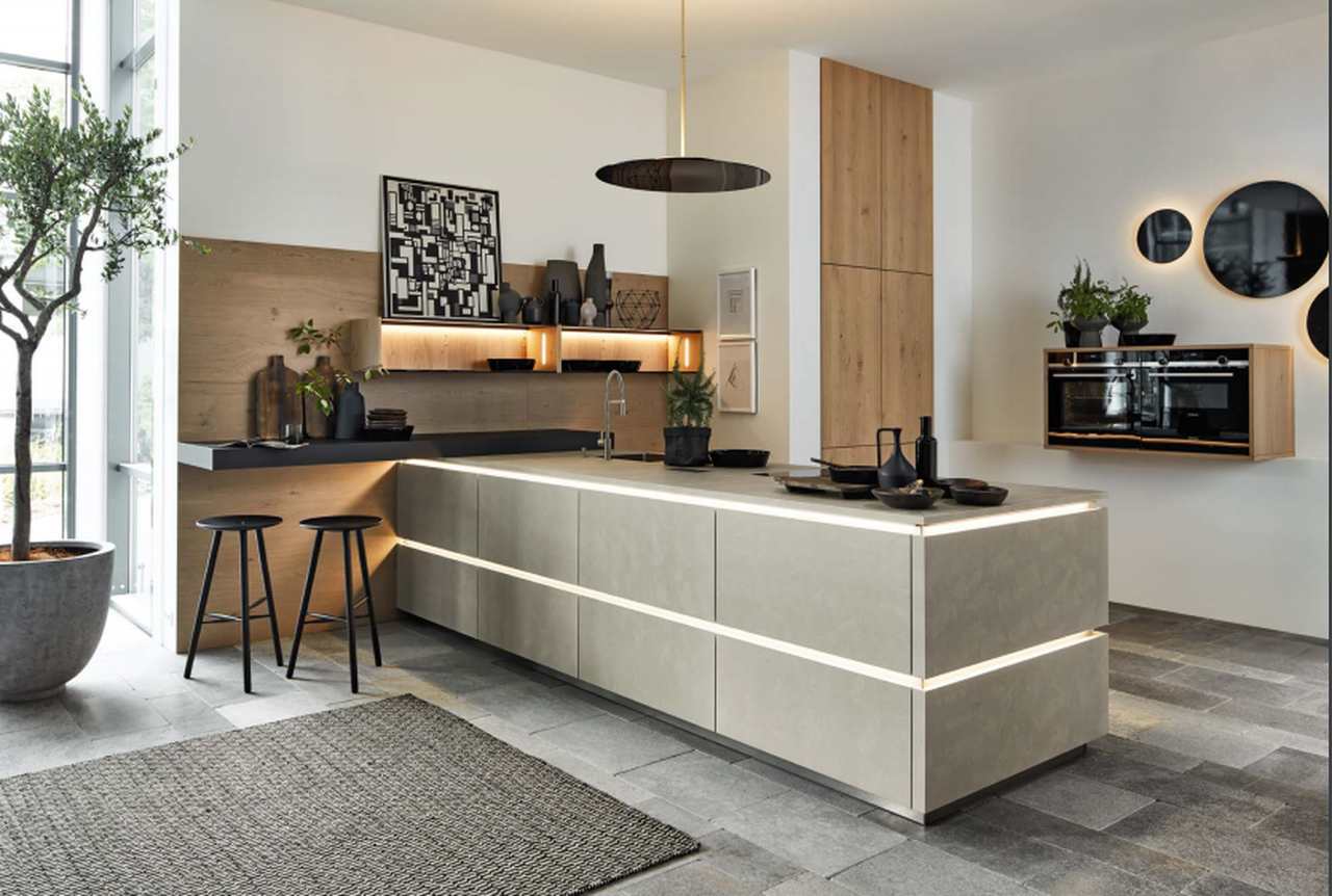 Grifflose Design Kuechen von Nolte bei Möbel Coldewey Friesland