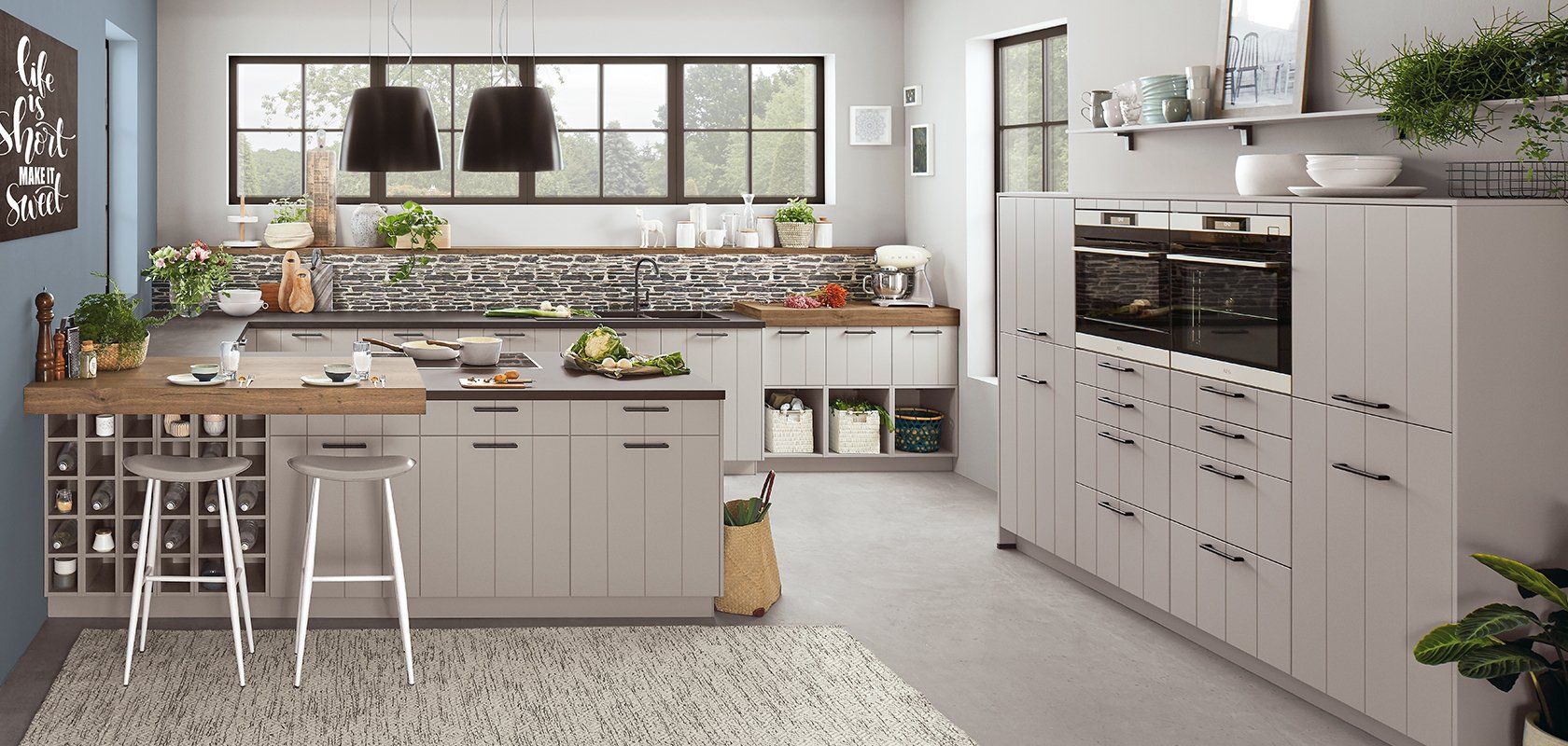 nobilia einbaukueche gent im landhausstil hellgrau