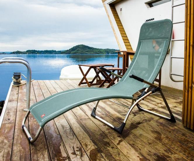 Samba Gartenliege in der Farbe salbei - Jan Kurtz Terassenliege