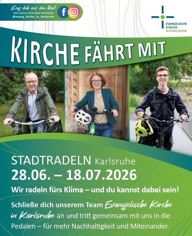 Stadtradeln Karlsruhe 2026 – Kirche fährt mit