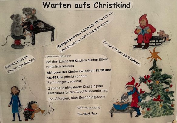 Ab 13 Uhr an Heiligabend im Lukas-Gemeindehaus