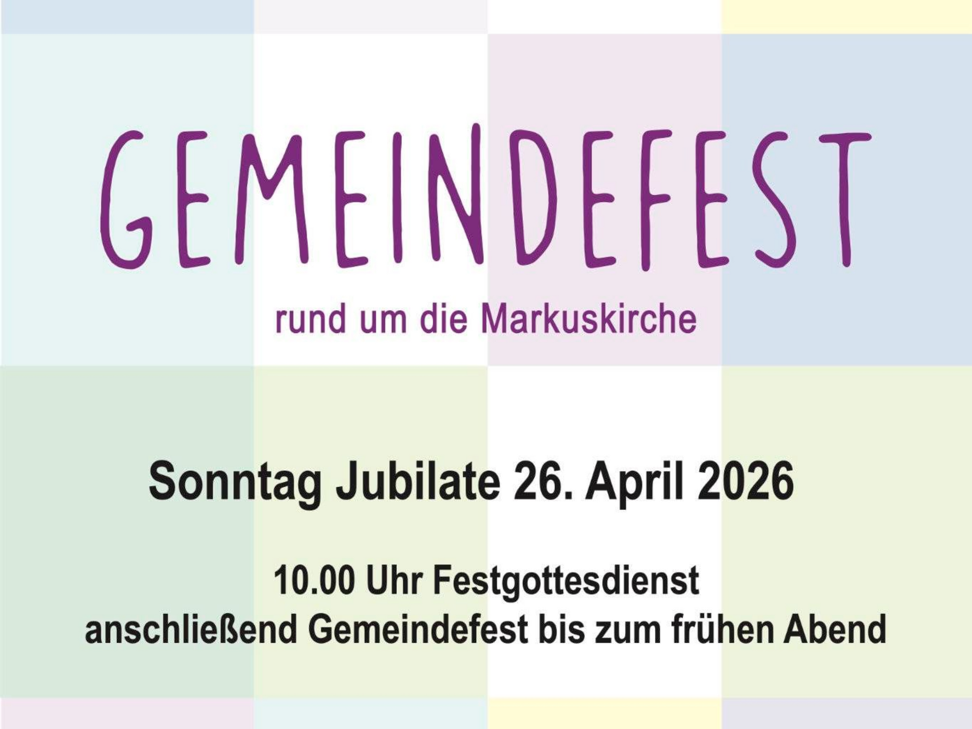 Fusionsfest - wir feiern gemeinsam unsere neue Gemeinde Evangelisch im Westen