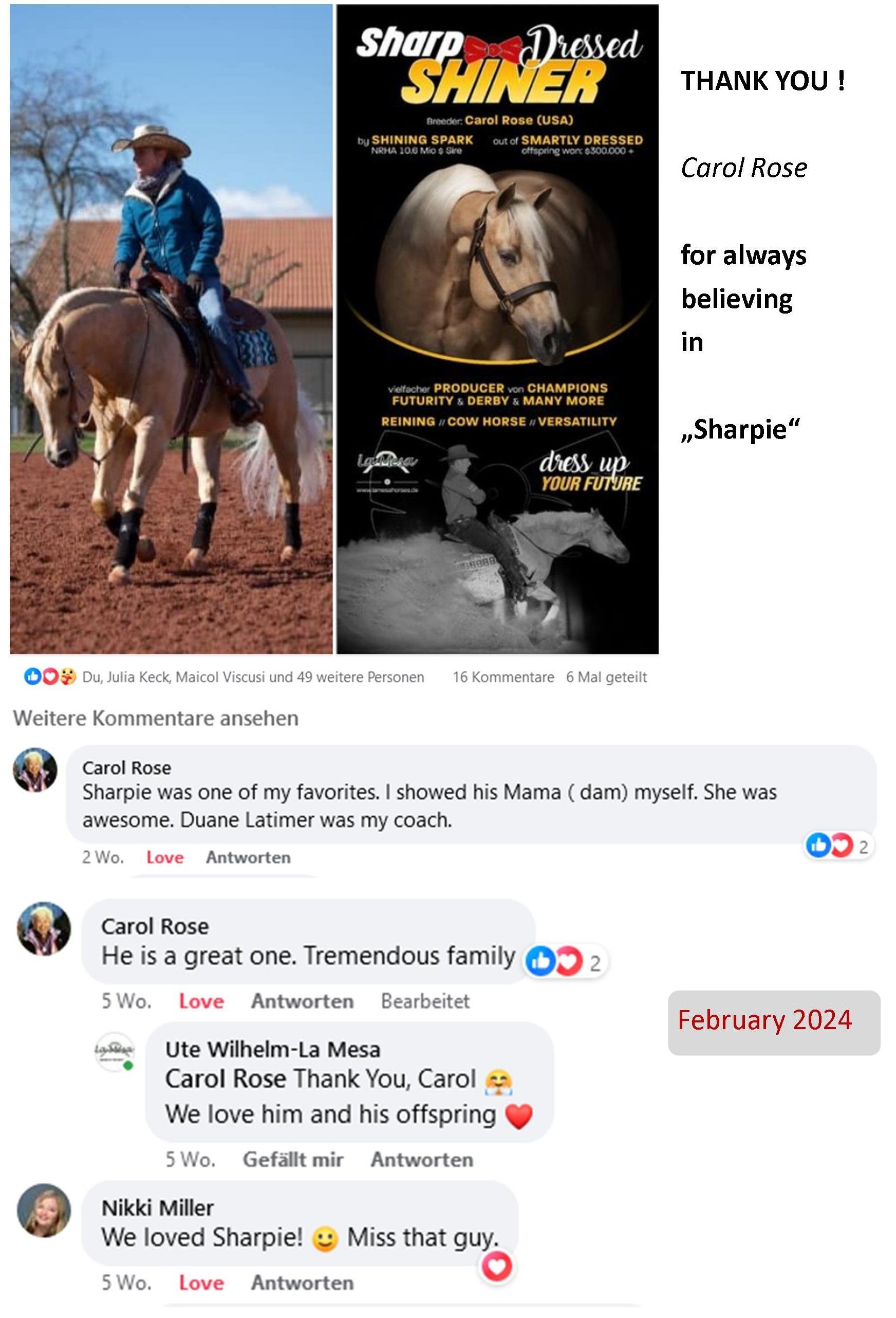 Sharp Dressed Shiner & Carol Rose, Nikki Miller