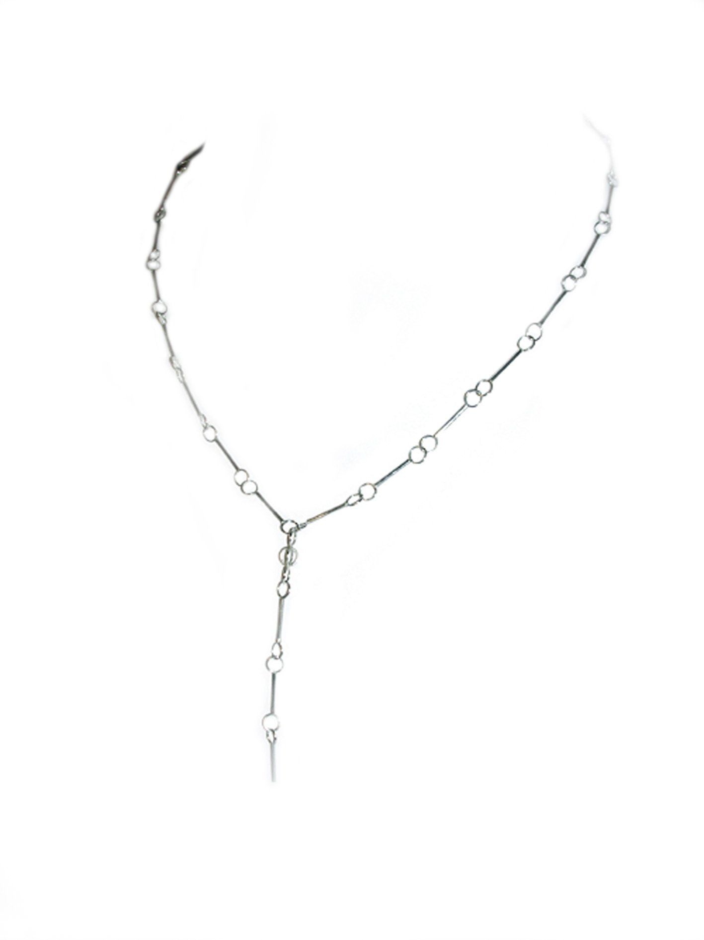 Fine Silver Necklace With Ring Detail