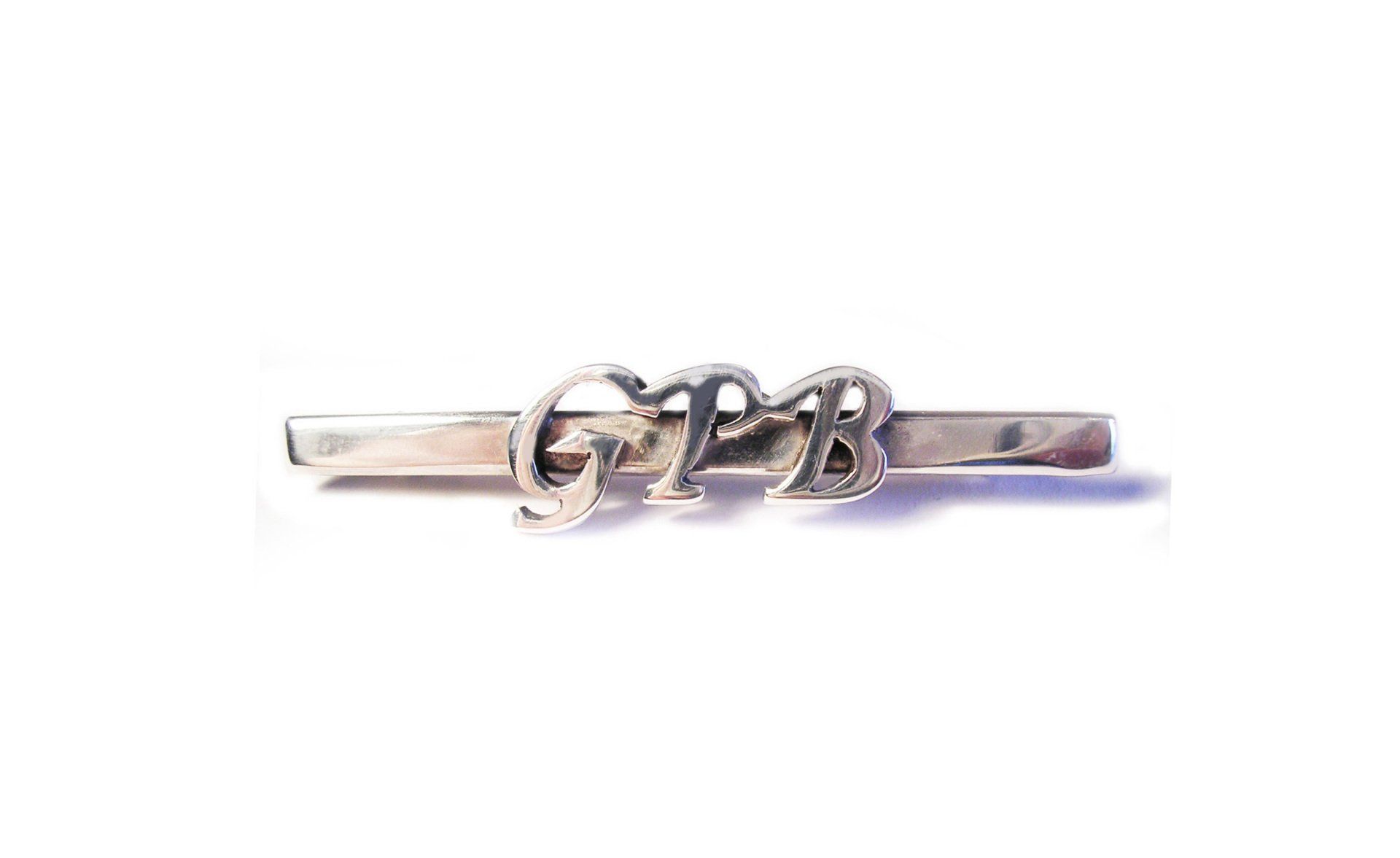 sterling silver Initial Bar Brooch