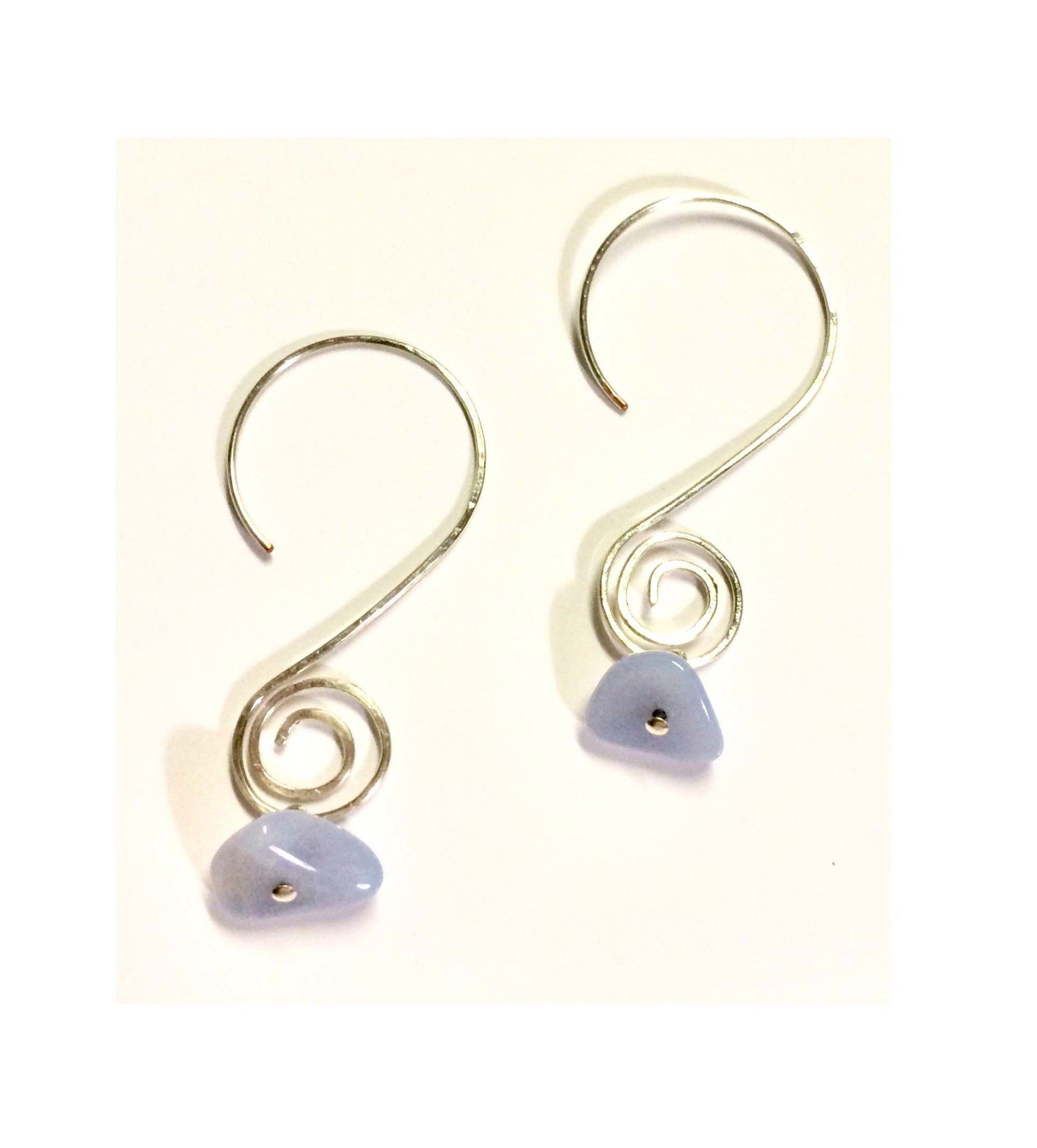 Joanna Blue Lace Agate Drop earrings £6