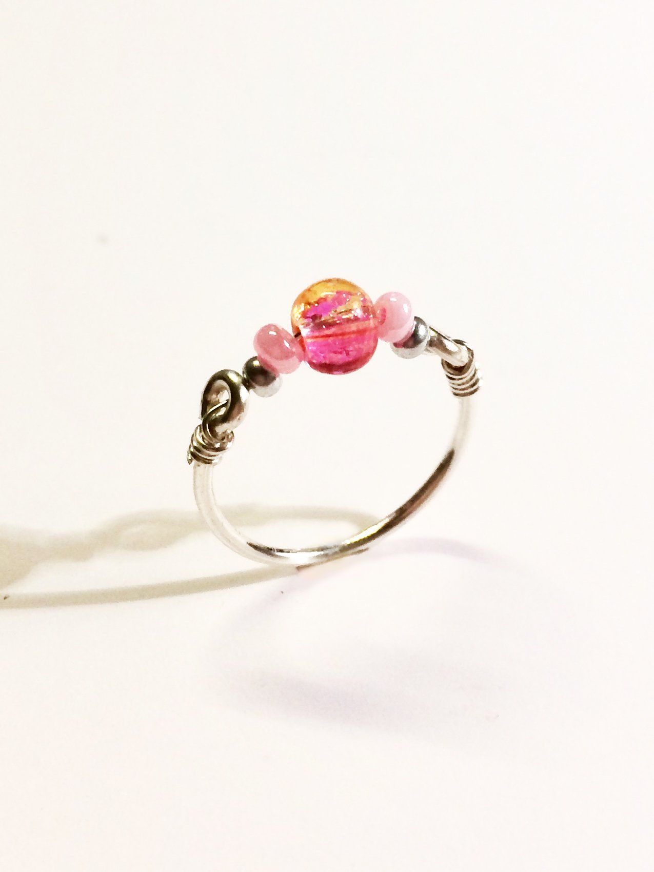 Cute silver plated kid's rings embellished with swarovski crystal beads.