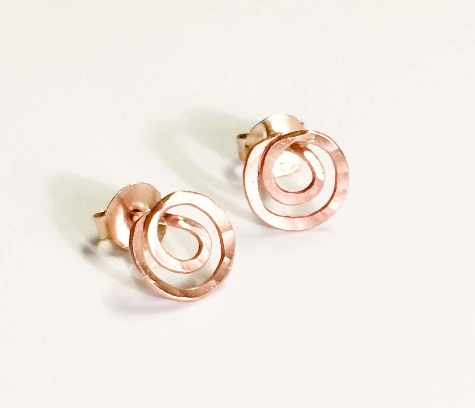 Roxanne Rose Swirl Stud Earrings £3