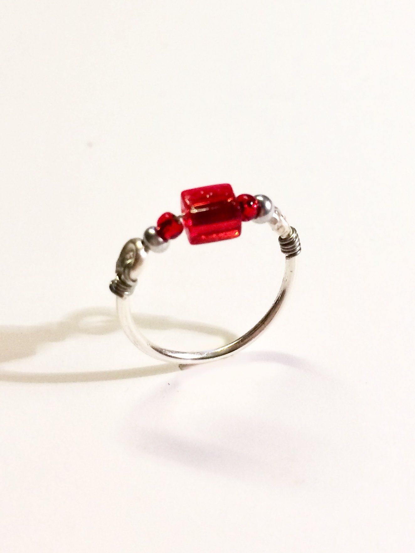 Cute silver plated kid's rings embellished with swarovski crystal beads.