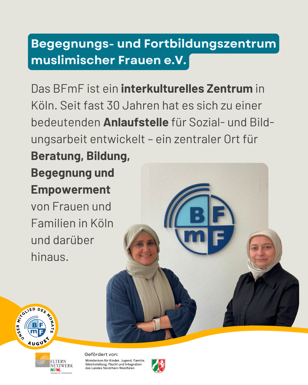 Das BFmF ist ein interkulturelles Zentrum in Köln. Seit fast 30 Jahren Sozial- und Bildungsarbeit