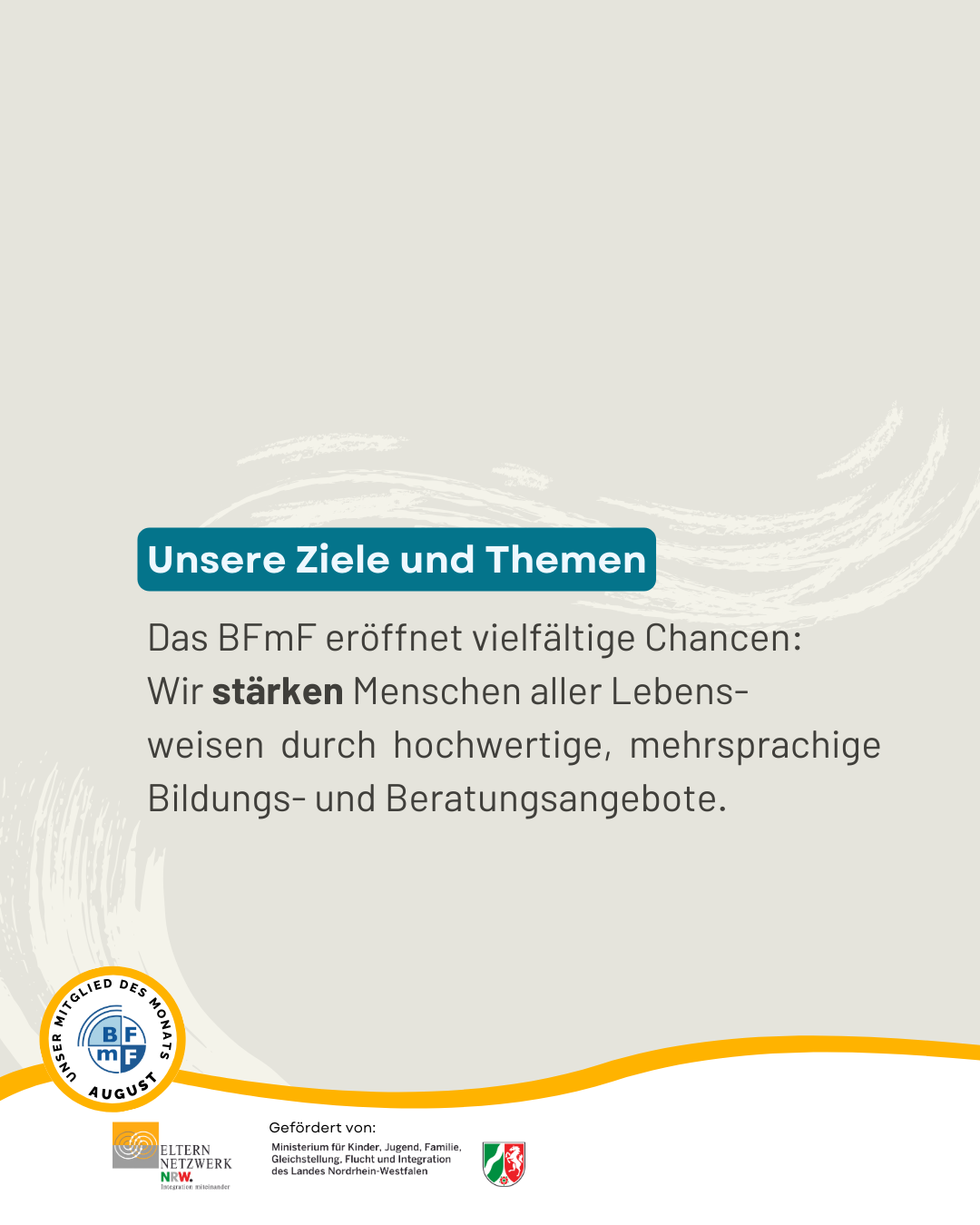 Ziele und Themen des BFmF