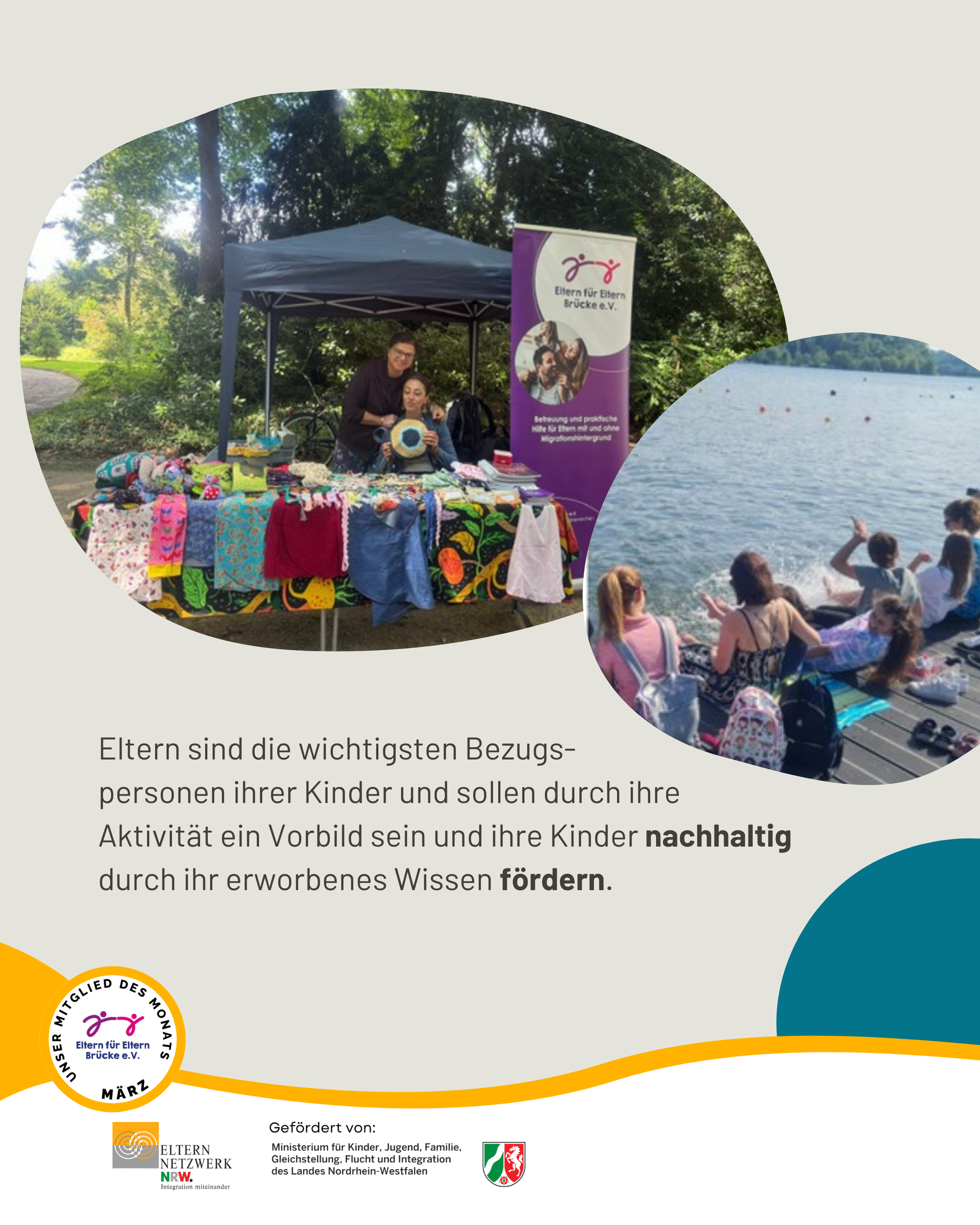 Bilder aus der Vereinsarbeit des Eltern für Eltern Brücke e.V.