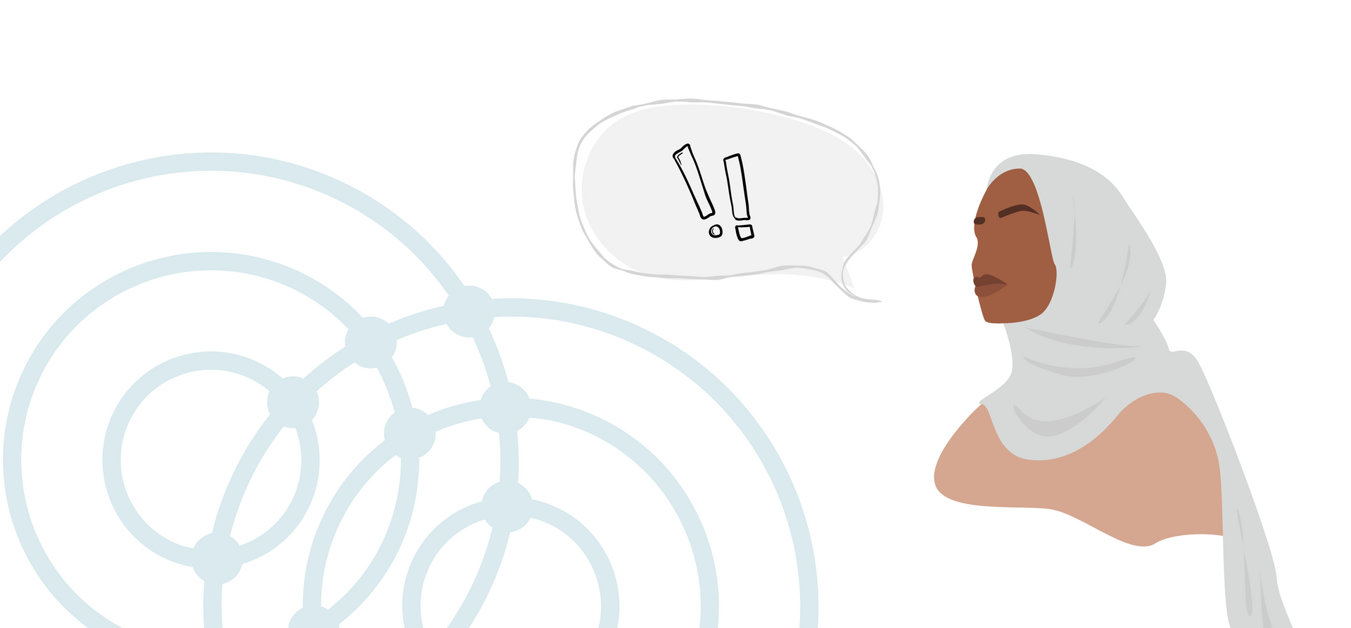 Frau mit Kopftuch spricht. Link führt zur Aktion des Elternnetzwerks bei den Aktionswochen gegen Rassismus 2023