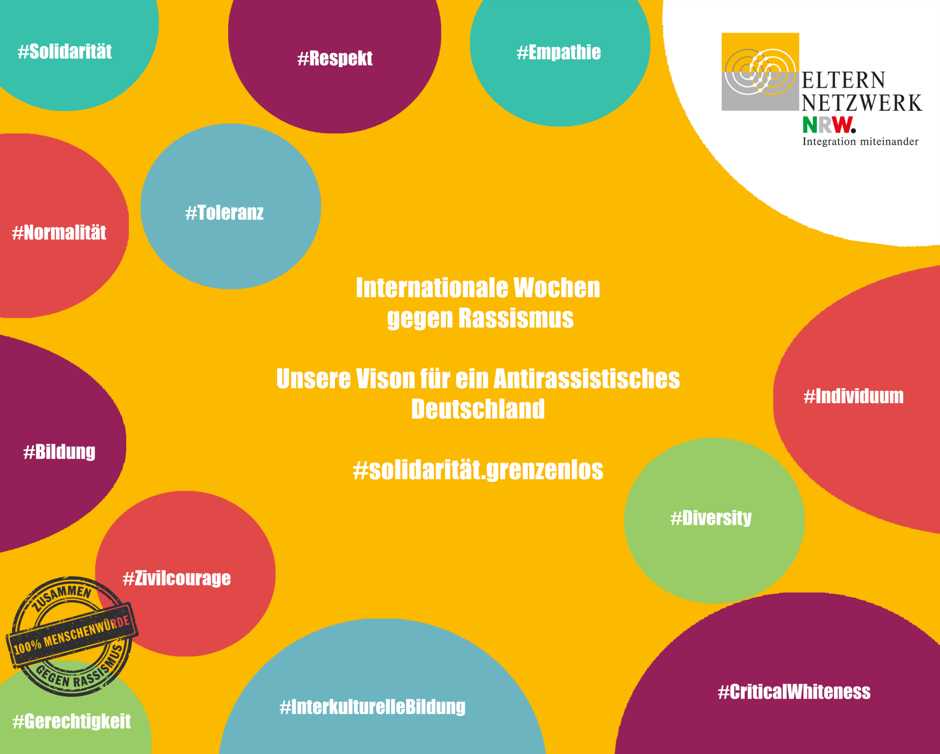 Kampagne zu den Aktionswochen gegen Rassismus 2021