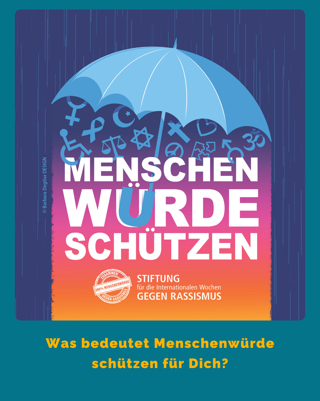 Link führt zum Instagram-Beitrag zum Int. Tag gegen Rassimus unter dem Motto