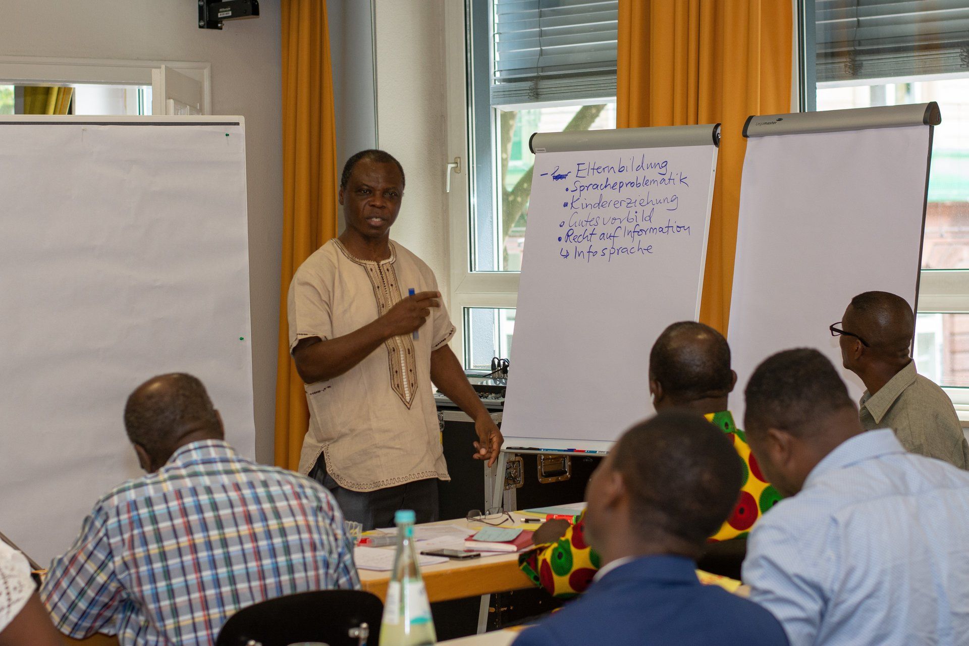 Ernest Ampadu vom Verein GHADEF e.V. leitete den Workshop
