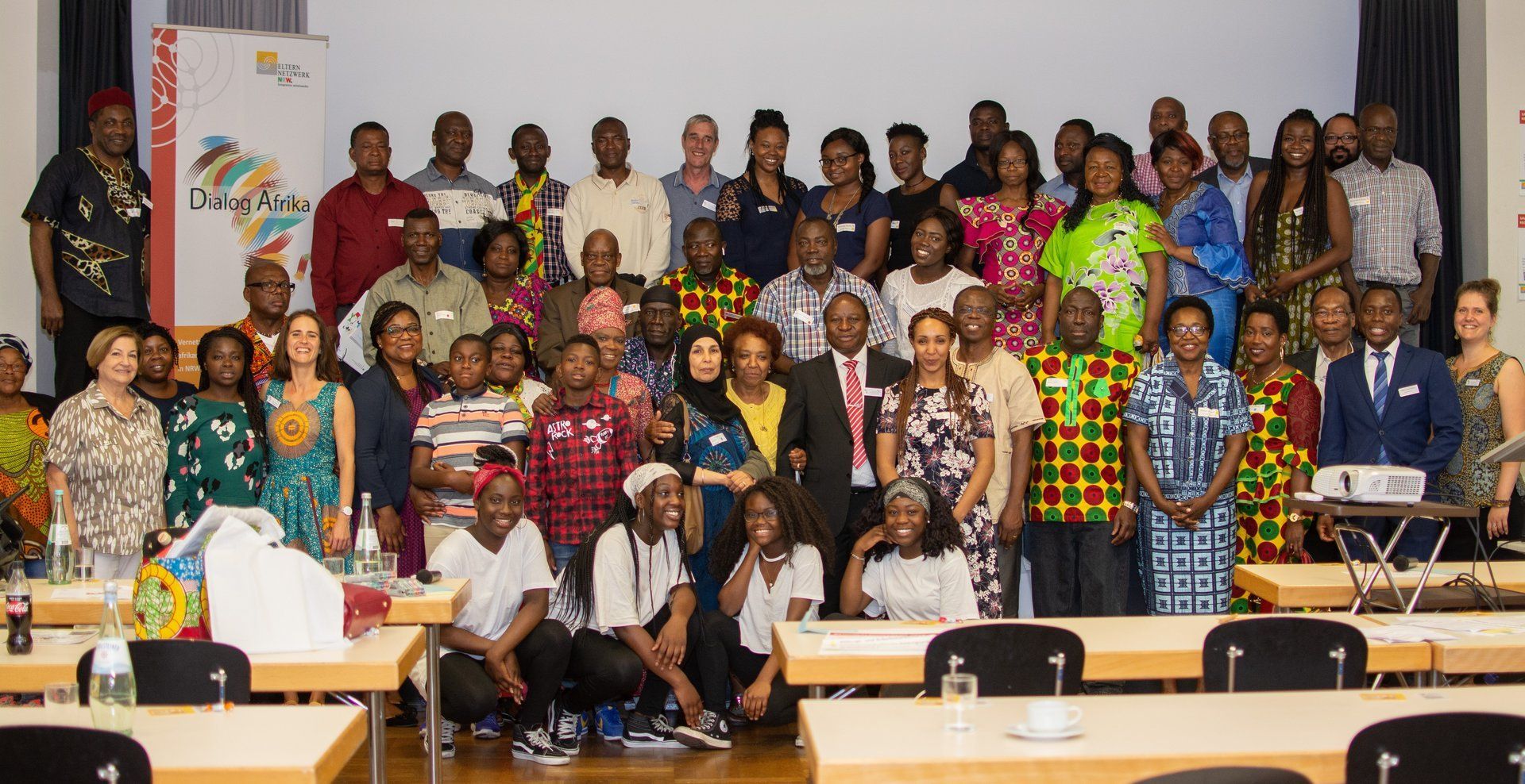Gruppenbild bei einer Veranstaltung des Projekts Dialog Afrika