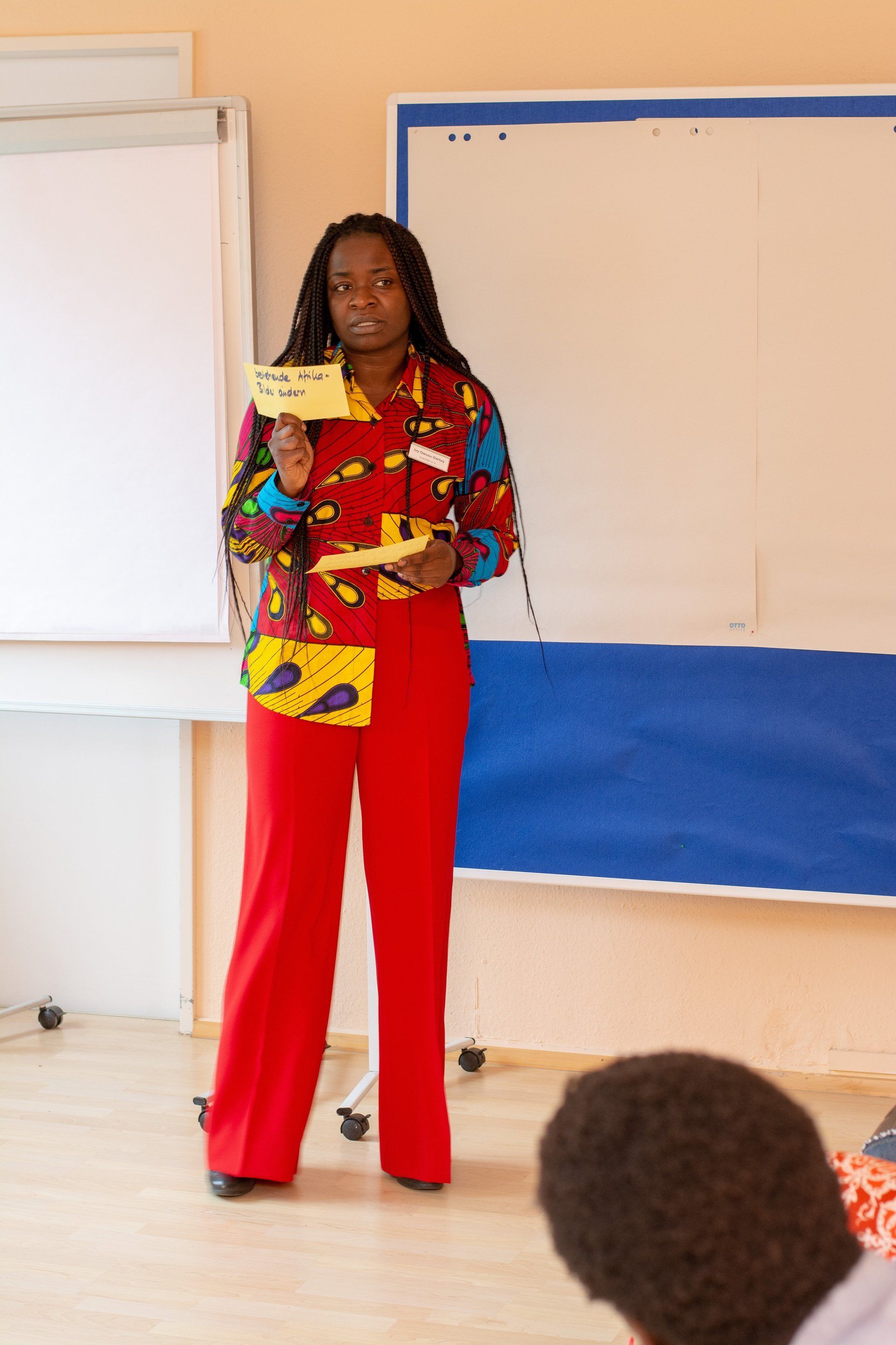 Ivy Owusu-Dartey vom Miglobe leitete den Workshop
