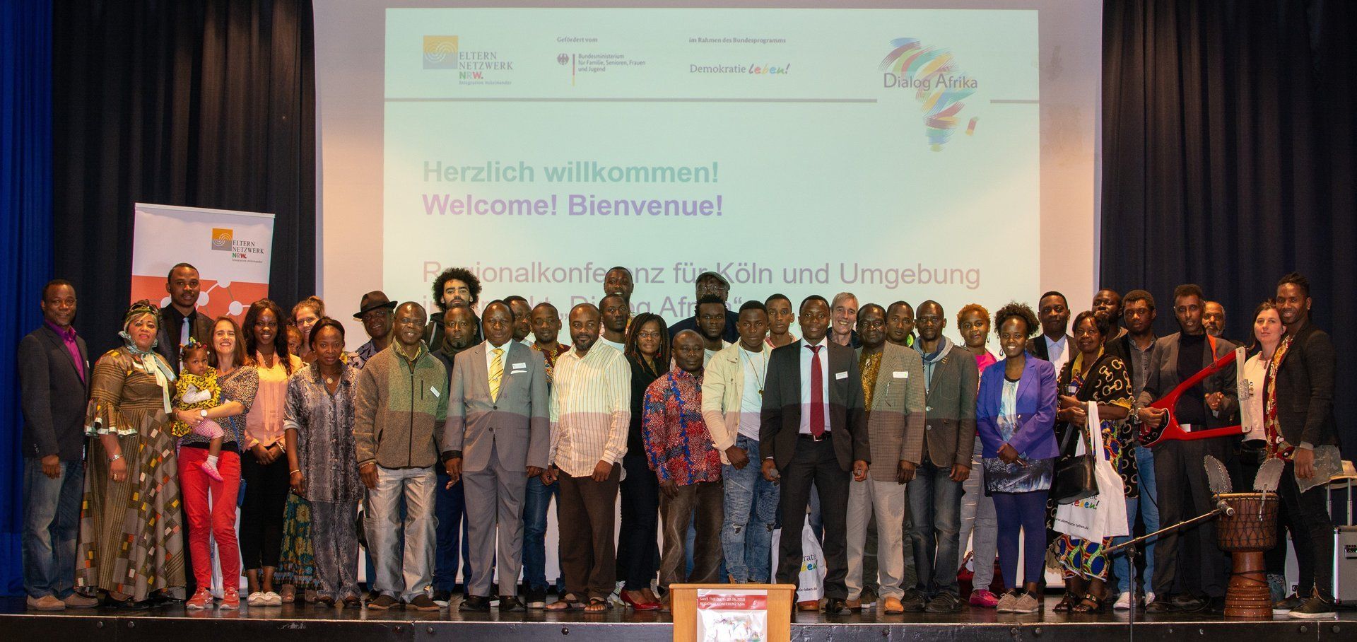 Ca. 50 Teilnehmer*innen aus 13 afrikanischen Herkunftsländern und 28 Vereinen kamen zur Konferenz