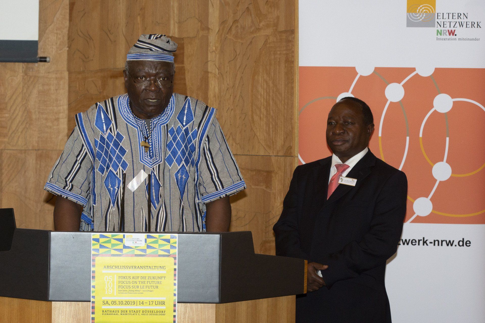 Allahdoum Boulo Moulkohg (ARTA e.V.) wandte sich mit einem starken Appell an die Gäste.