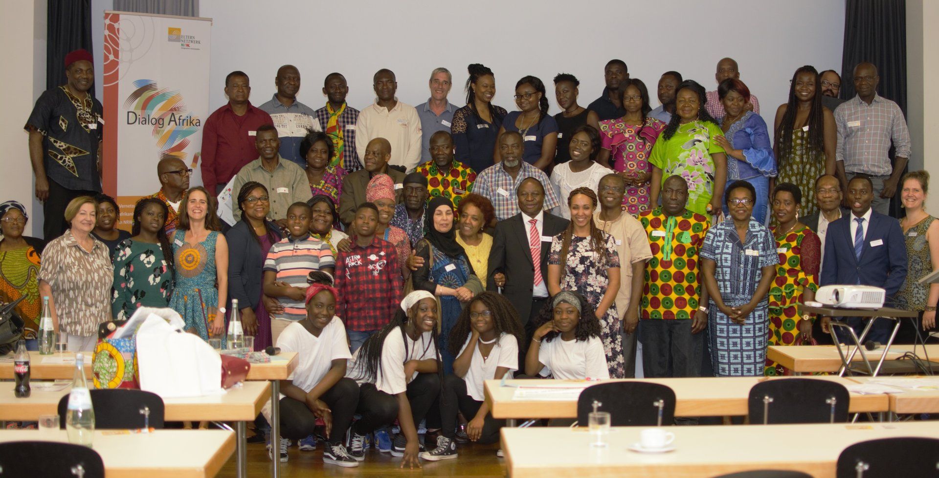 ~50 Vertreter*innen von 23 Vereinen der Afrikanischen Diaspora kamen zur Konferenz. 12 afrikanische Herkunftsländer vertreten