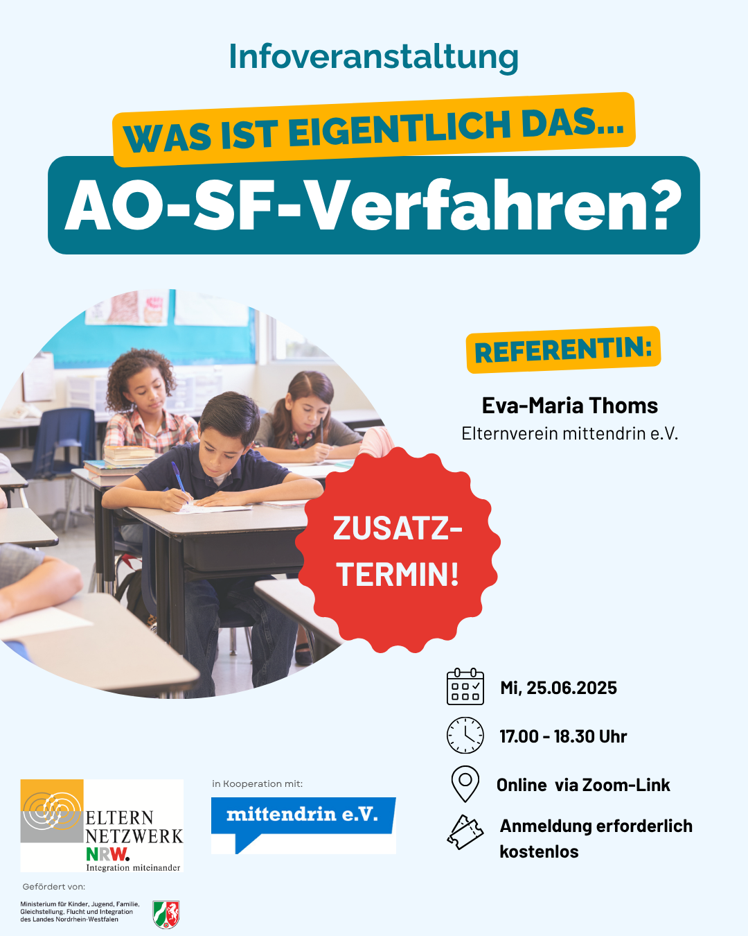 Link führt zum Instagram-Beitrag des Seminars zum AO-SF-Verfahren
