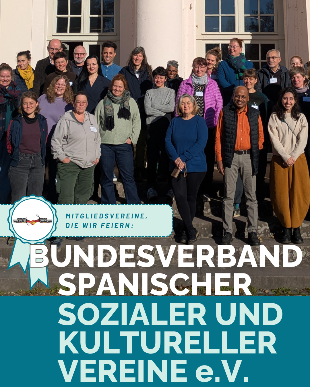 Gruppenbild des Bundesverband spanischer sozialer und kultureller Vereine. Link-Bild führt zum Instagram-Beitrag.