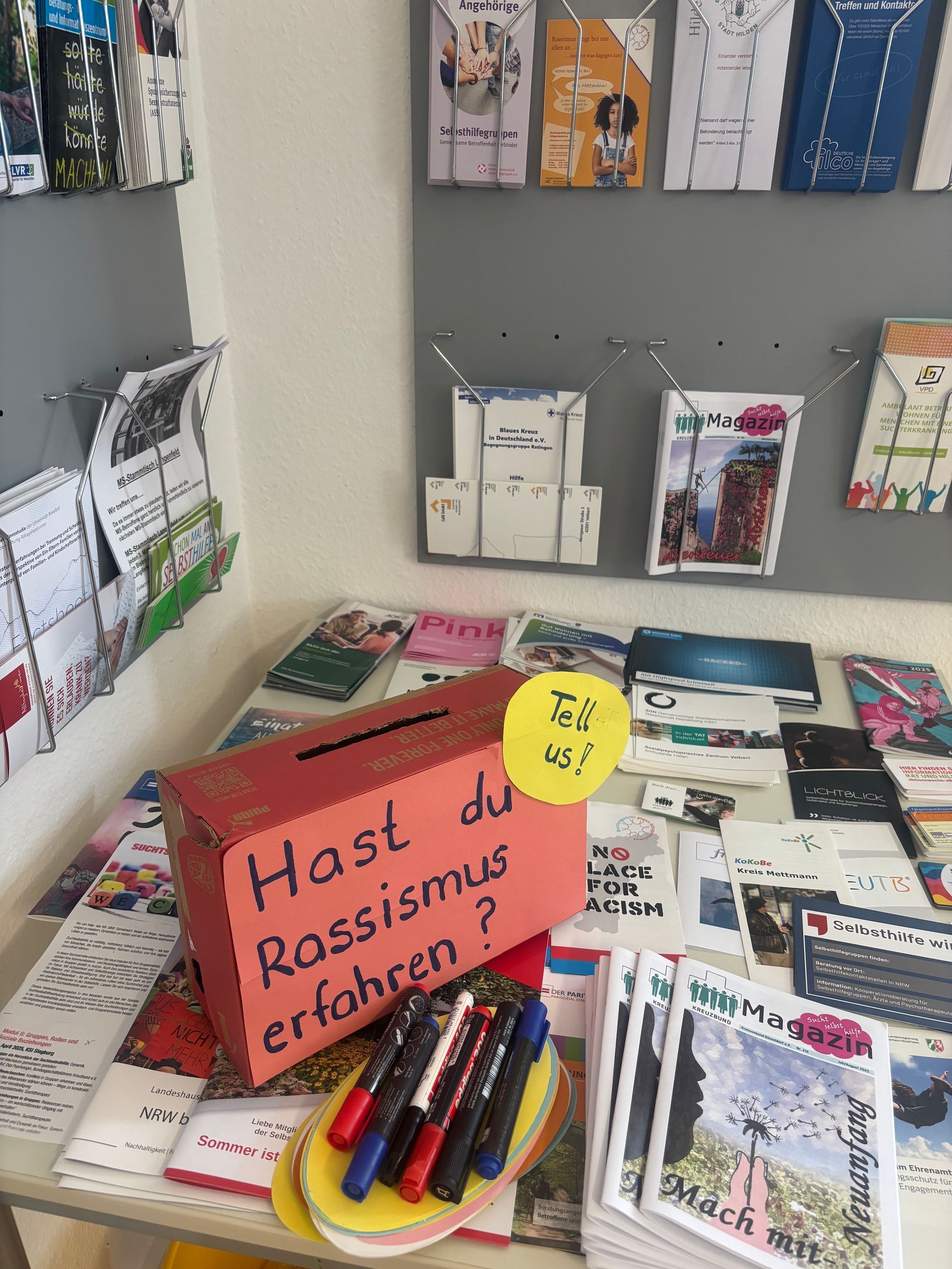 Box zum Einschmeißen von Zetteln