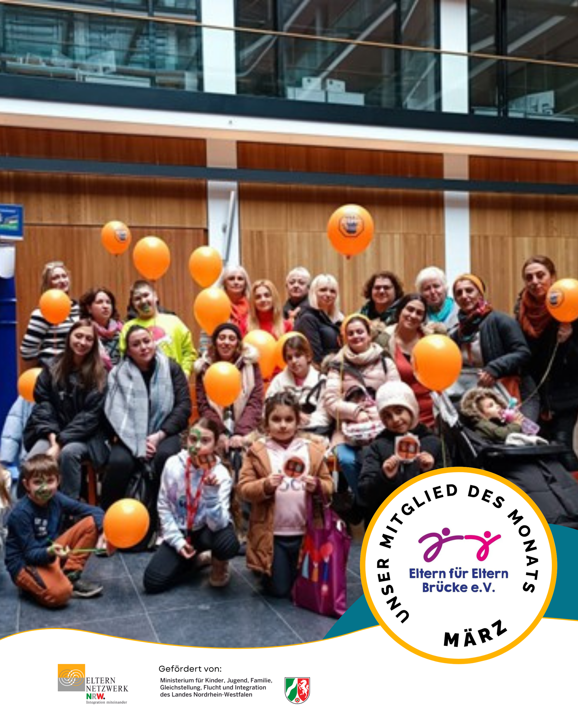 Link führt zum Instagram-Beitrag des Mitglied des Monats Eltern für Eltern Brücke e.V.