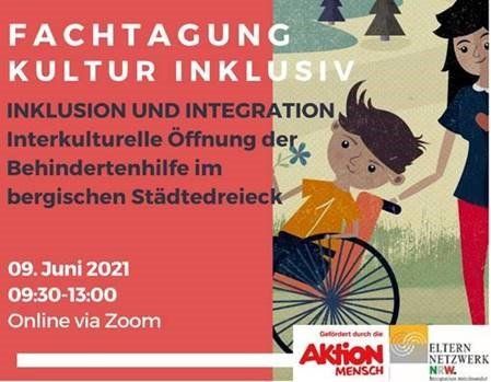 Einladung zur Online-Fachtagung Inklusion und Integration. Interkulturelle Öffnung der Behindertenhilfe