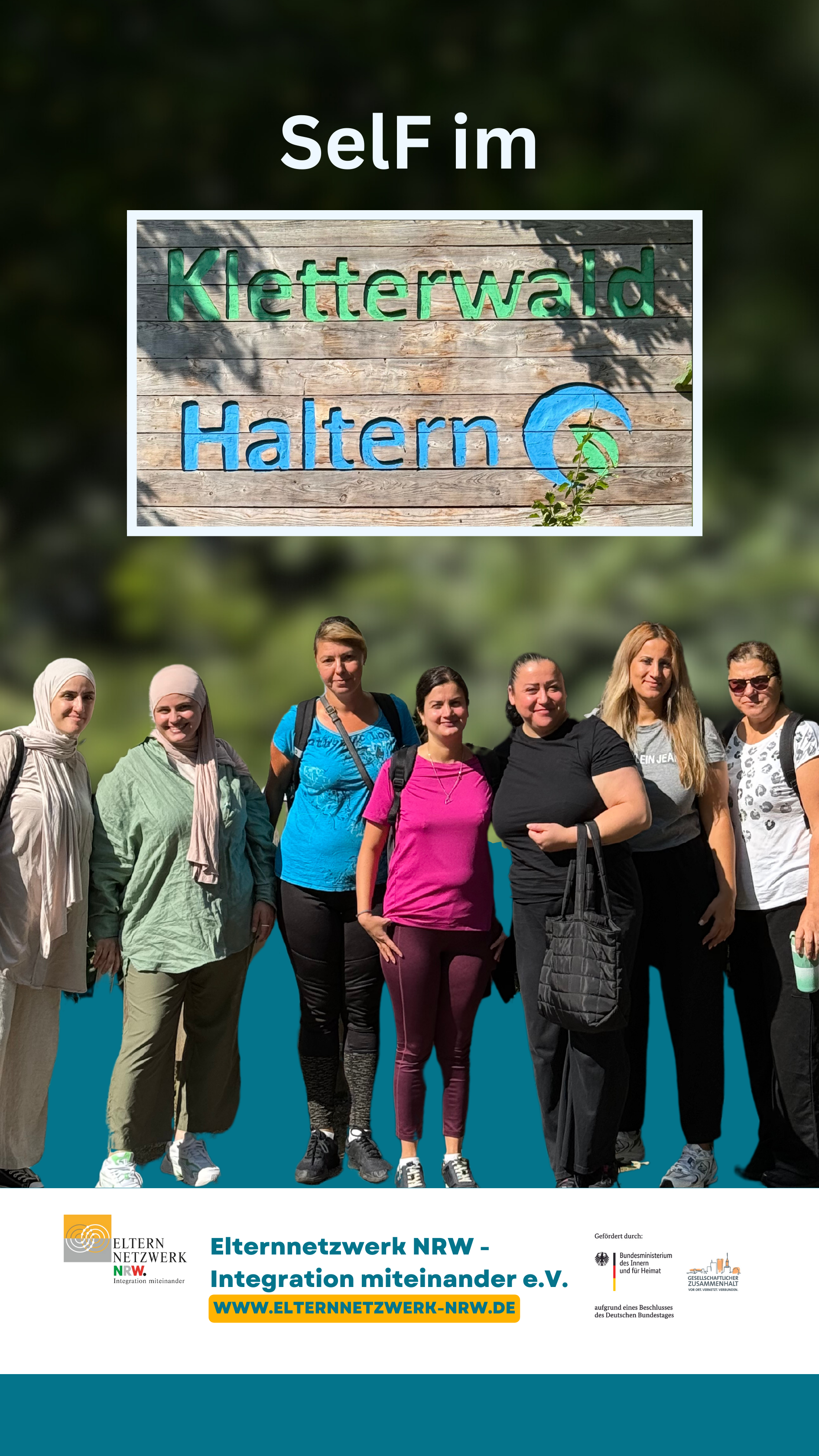 Link führt zum Instagram-Beitrag zum Ausflug im Projekt SelF in den Kletterwald Haltern