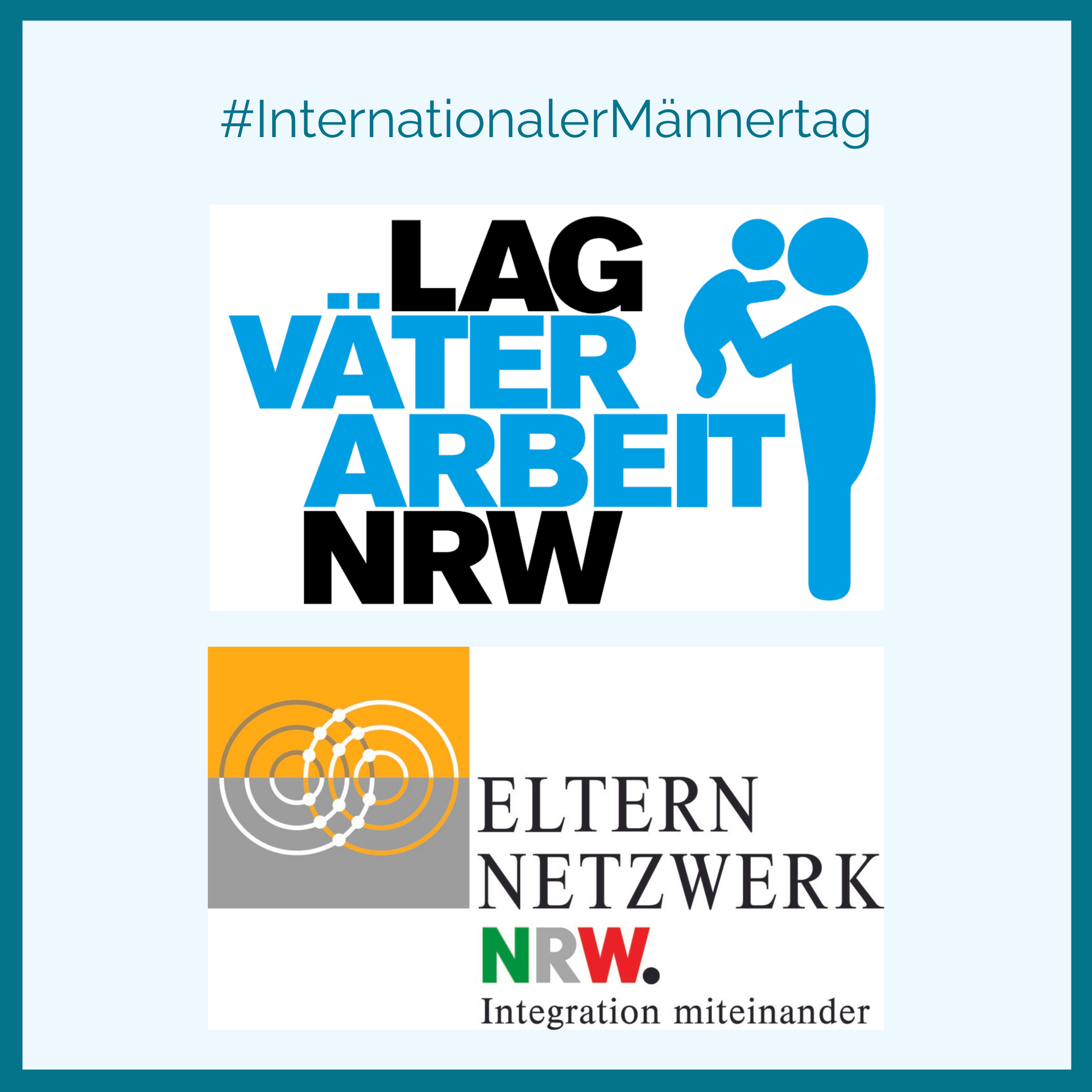 Link führt zum Instagram-Beitrag zu Anlass des Internationalen Männertag. Ein Interview mit der LAG Väterarbeit NRW